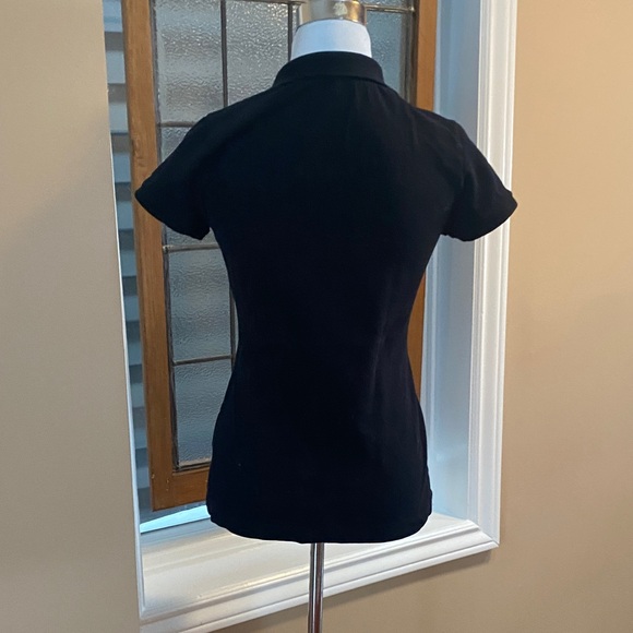 H&M Black Button Down Polo Shirt - Picture 5 of 8